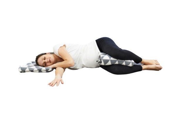 Side-Lying Leg Stretch Savasana