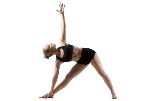 Trikonasana (triangle pose)