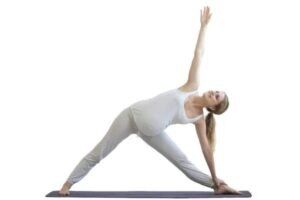 Standing side stretch (ardha kati chakrasana)